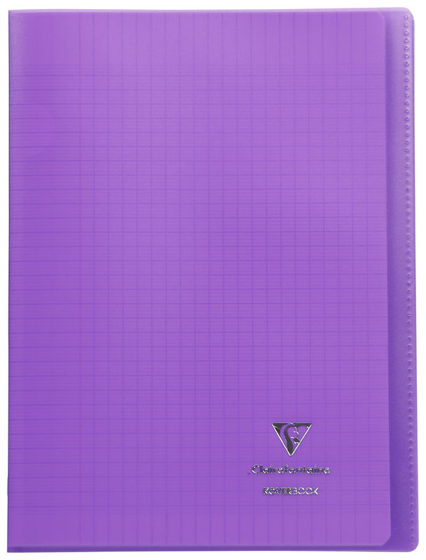 Cahier Clairefontaine Koverbook A4 160p ligné gris