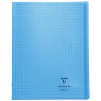 Clairefontaine Koverbook - Cahier polypro 24 x 32 cm - 48 pages - grands  carreaux (Seyes) - disponible dans différentes couleurs pastels Pas Cher