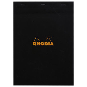 CLAIREFONTAINE Bloc Agrafé Rhodia Black N°18 21X29,7 Cm 80 Feuillets Petits Carreaux 5X5 80 G