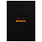 CLAIREFONTAINE Bloc Agrafé Rhodia Black N°18 21X29,7 Cm 80 Feuillets Petits Carreaux 5X5 80 G