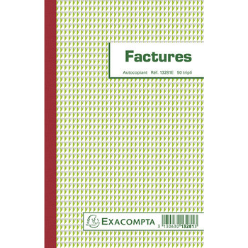 EXACOMPTA Manifolds Factures 21/13,5 50T A.