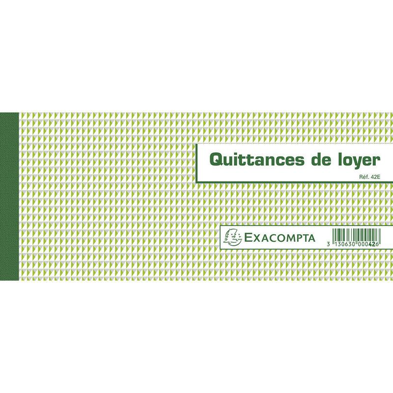 EXACOMPTA Notebook "Quittances de loyer" 50 sheets - 10,1 x 16,5 cm