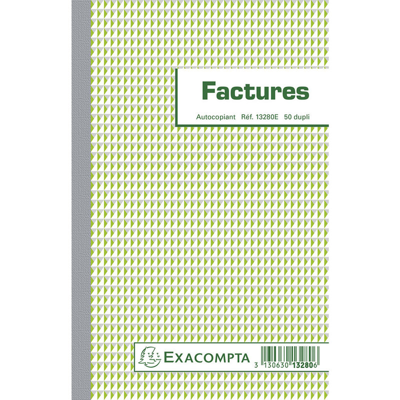 EXACOMPTA Manifold Invoices 21x13,5cm 50 duplicated sheets