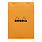 CLAIREFONTAINE Bloc Agrafé Rhodia Orange N°18 21X29,7 Cm 80 Feuillets Petits Carreaux 5X5 80 G