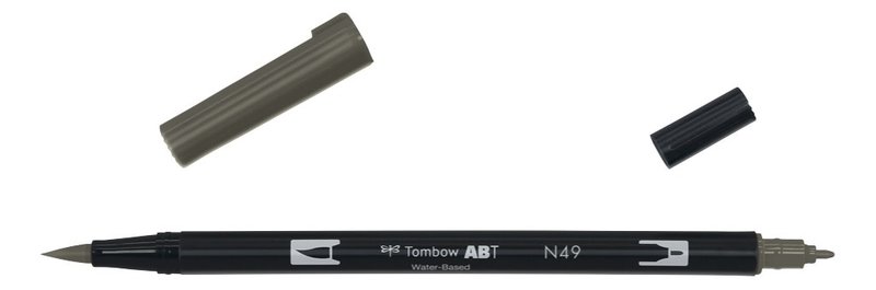 TOMBOW ABT-N49 Dual Brush Pen, warm grey