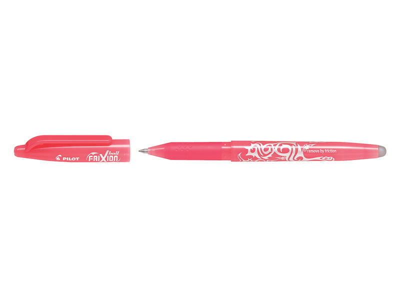 Stylo Plumes  ROLLER PILOT FRIXION BALL ENCRE GEL POINTE MOYENNE COLORIS  ROSE CORAIL
