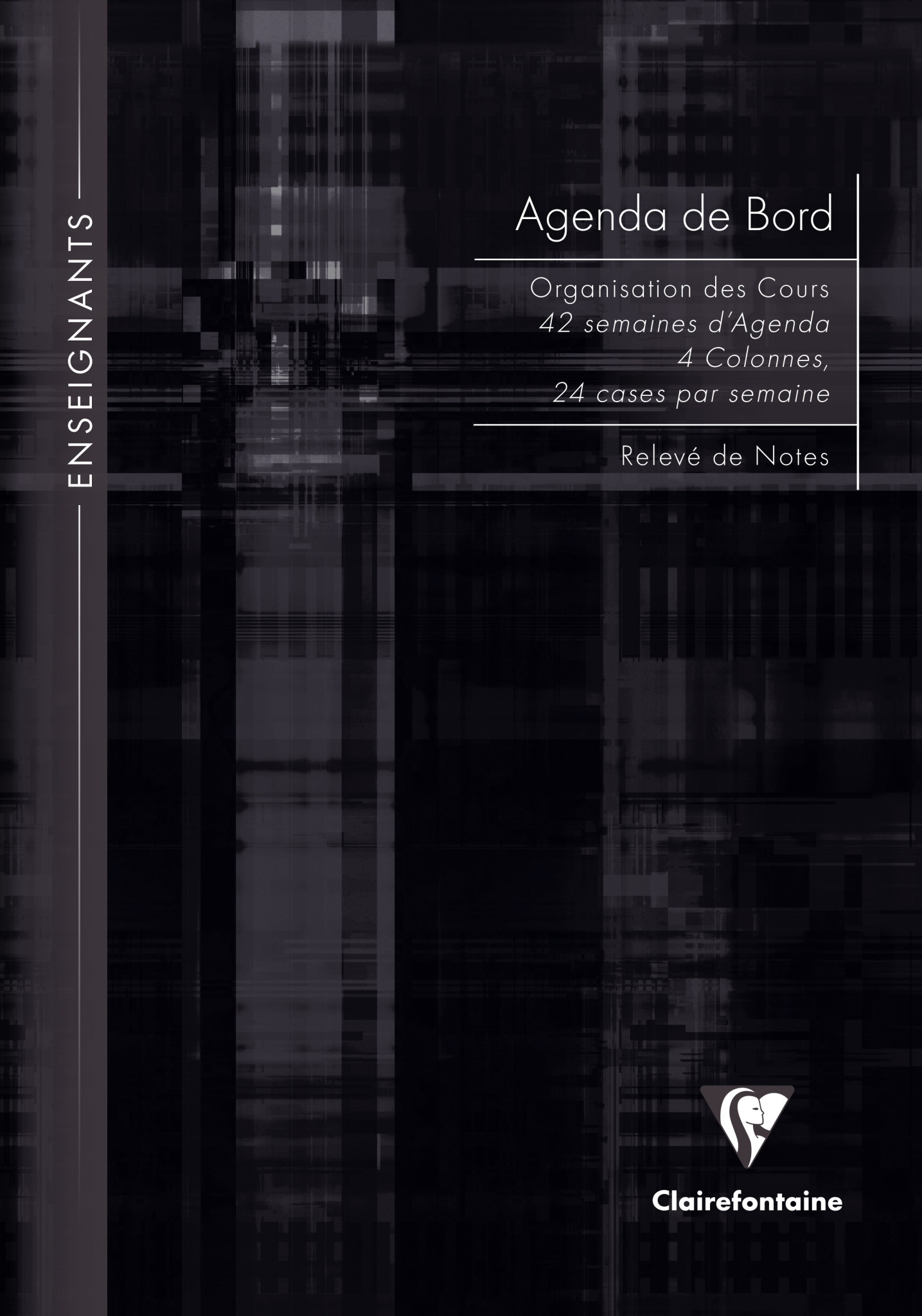 CLAIREFONTAINE Agenda De Bord 4 Colonnes (24 Cases/Semaine) Rembordé Rigide 21X29,7Cm 144P
