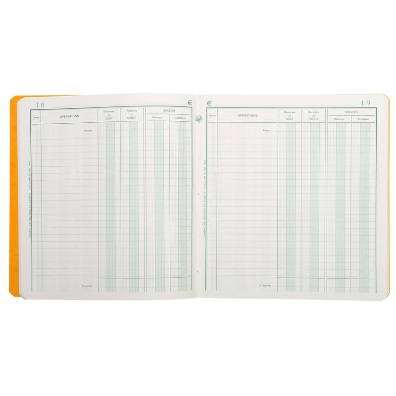 EXACOMPTA Notebook Position of account - 19x21 cm - 80 Pages