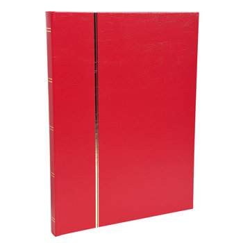 EXACOMPTA Leatherette Stamp Album 64 black pages - 22,5x30,5 cm - Red