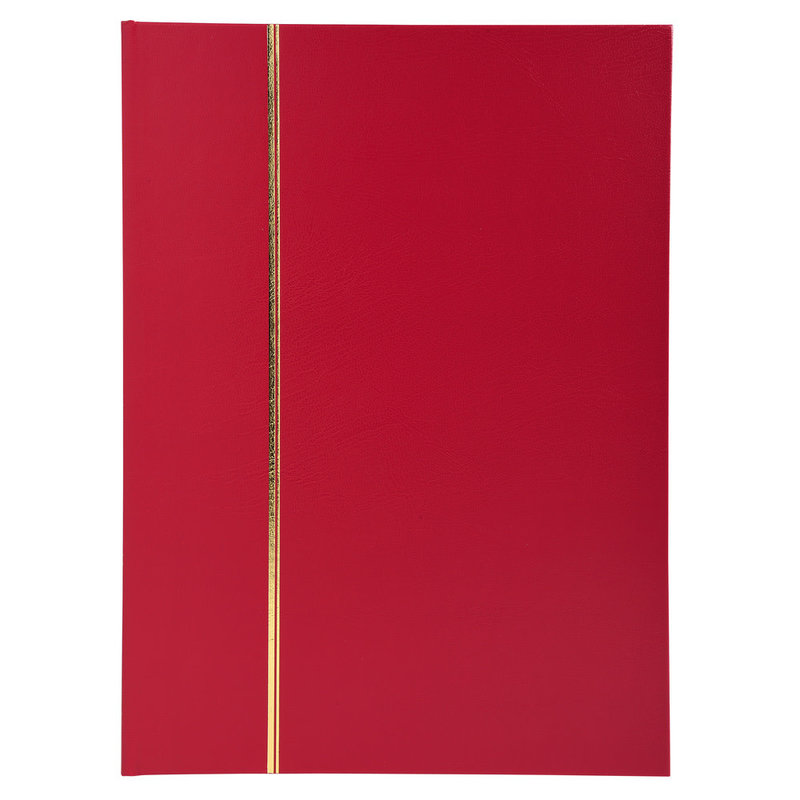 EXACOMPTA Leatherette Stamp Album 32 black pages - 22,5x30,5 cm - Red