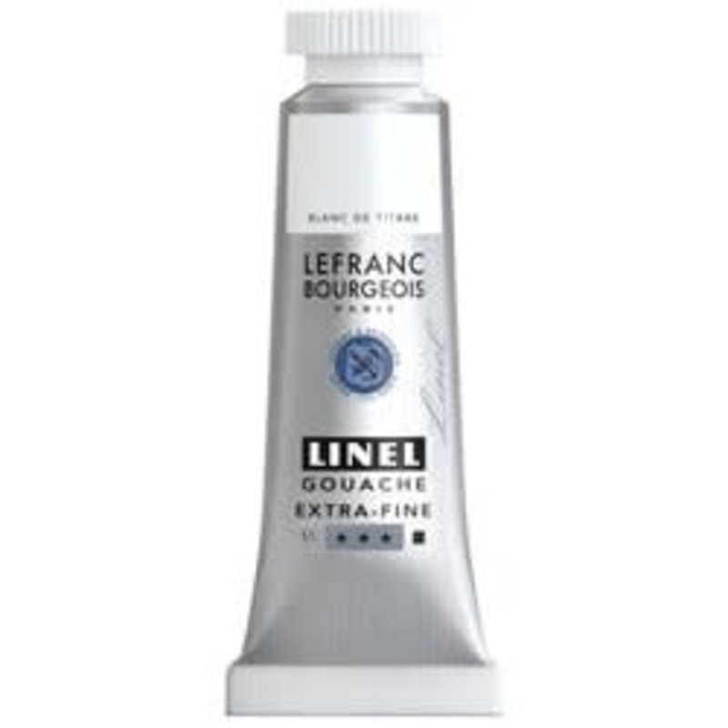 LEFRANC BOURGEOIS Linel gouache extra-fine tube 14ml Blanc de titane