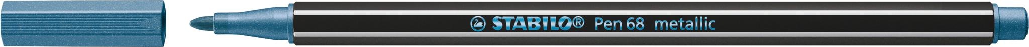STABILO Pen 68 metallic - bleu métallisé