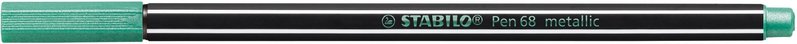 STABILO Feutre Pen 68 metallic - vert clair métallisé