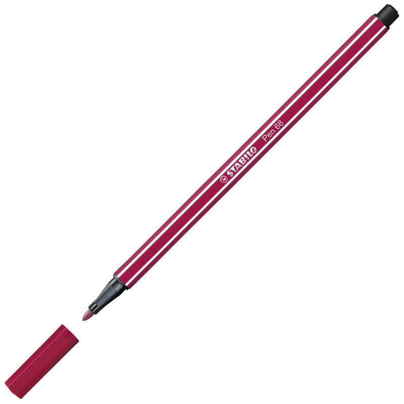 STABILO Feutre Pen 68 - rouge bordeaux