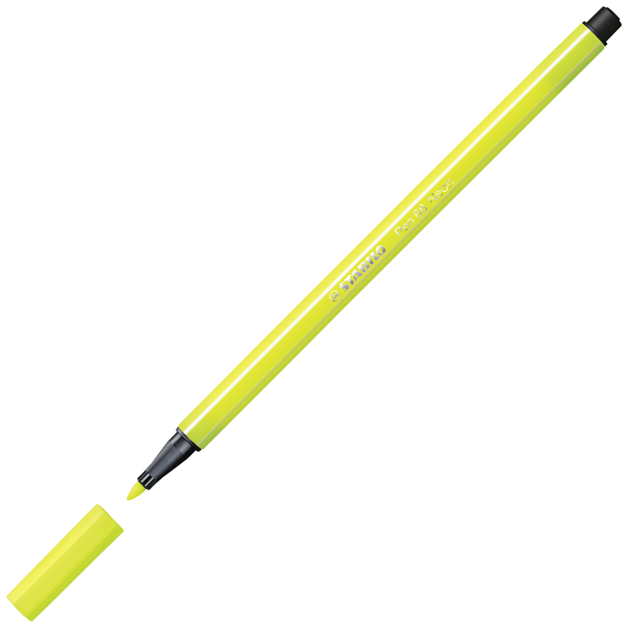 STABILO Pen 68 - Feutre pointe moyenne - jaune fluorescent
