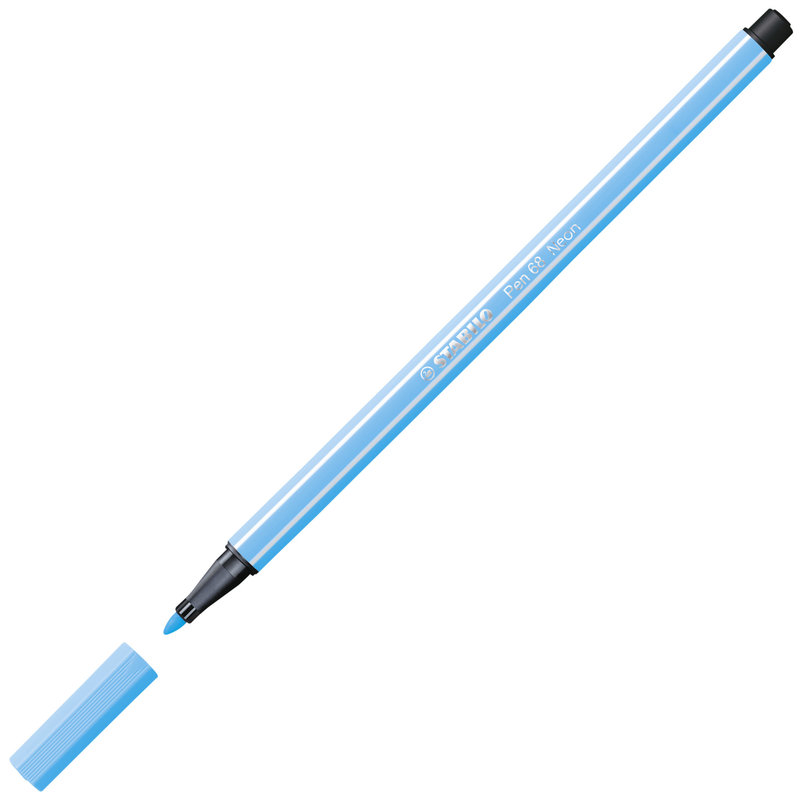 STABILO Feutre Pen 68 - bleu fluo