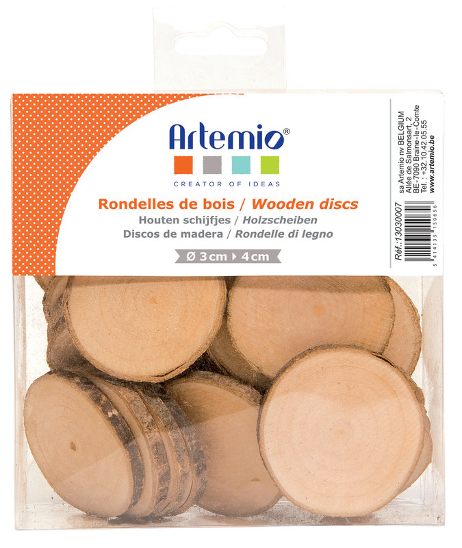 ARTEMIO 180Gr Rondelles Bois D.3 A 4Cm 2024