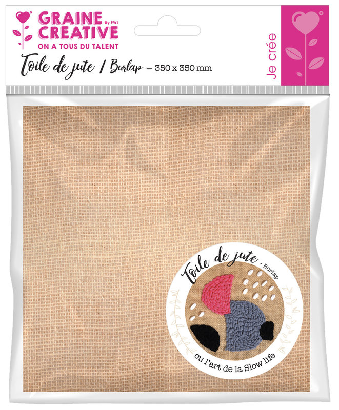 GRAINE CREATIVE Toile De Jute 350 X 350 Mm