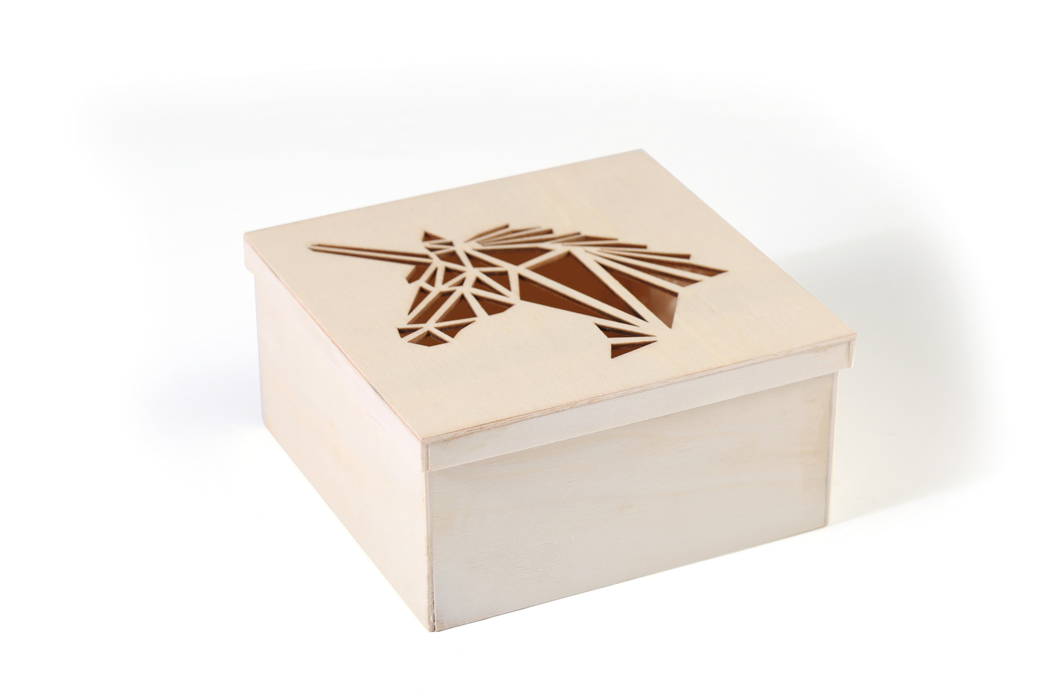 GRAINE CREATIVE Boite Decoupe Tete De Licorne En Bois 150X150X75