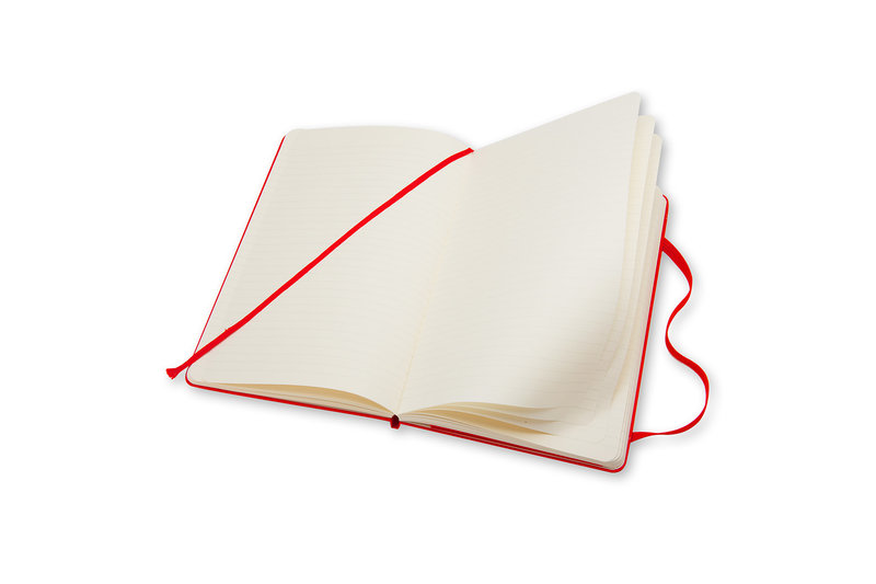 MOLESKINE Classic Notebook, Ruled Pocket Size, Scarlet Red, Hard Cover