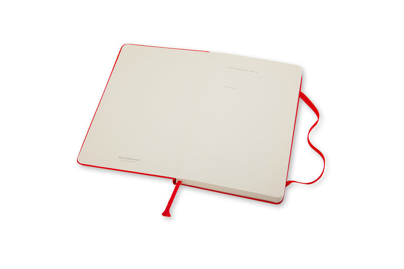 MOLESKINE Classic Notebook, Ruled Pocket Size, Scarlet Red, Hard Cover