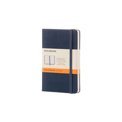 MOLESKINE Carnet Classique Format De Poche Ligné Bleu Saphir Couverture Rigide