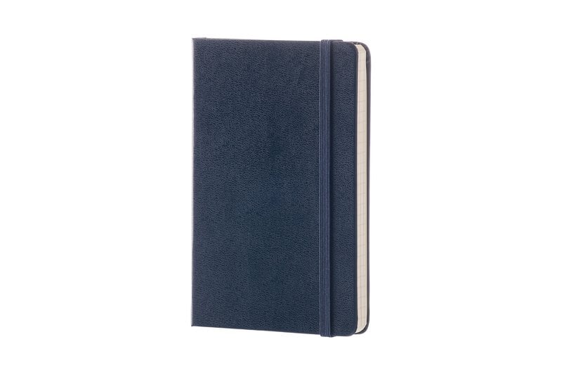 MOLESKINE Classic Sapphire Blue Ruled Pocket Notebook Hard Cover