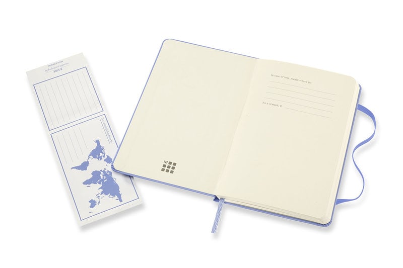 MOLESKINE Classic Ruled Pocket Notebook, Hydrangea Blue, Hard Cover