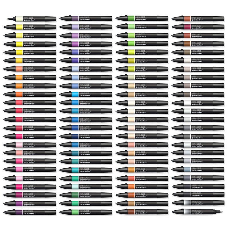 WINSOR & NEWTON Promarker set coffret x96