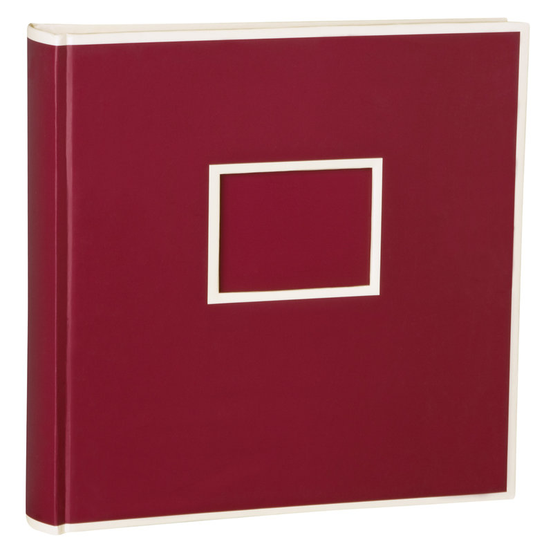 SEMIKOLON Album photos Jumbo Burgundy pages crème 30 x 30 cm