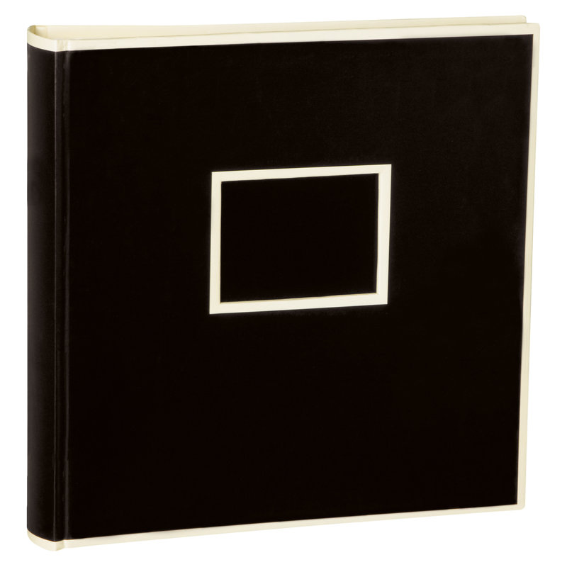 SEMIKOLON Album photos Jumbo Noir pages crème 30x30cm