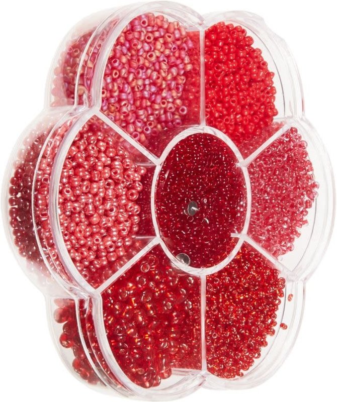 GLOREX Mix De Perles 9X10X2Cm Rouge