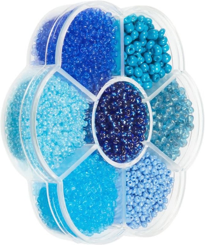 GLOREX Mix De Perles 9X10X2Cm Bleu