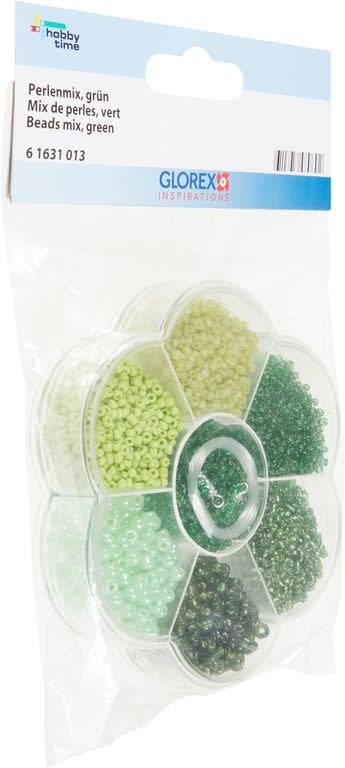 GLOREX Mix De Perles 9X10X2Cm Vert
