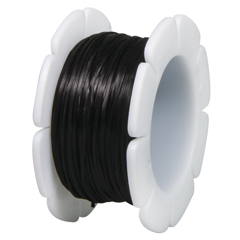 RAYHER Elastic wire, 1mm ø, black, sct.-LS coil 5 m