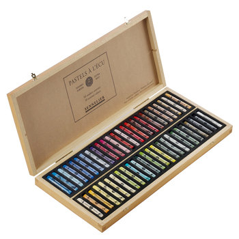SENNELIER Wooden Box - 50 Pastels with a Shield