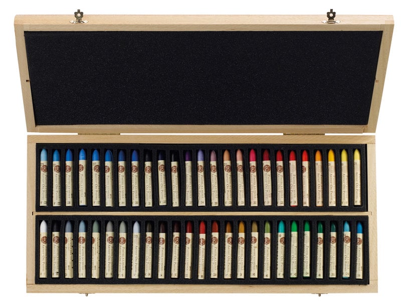 SENNELIER Wooden Box 50 Sennelier Universal Oil Pastels