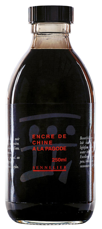 SENNELIER Encre de Chine à la pagode 250ml Noire