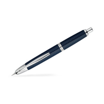 PILOT Capless Stylo Plume rétractable Finitions Rhodiées - Graphite Bleu - Plume Moyenne - En Coffret