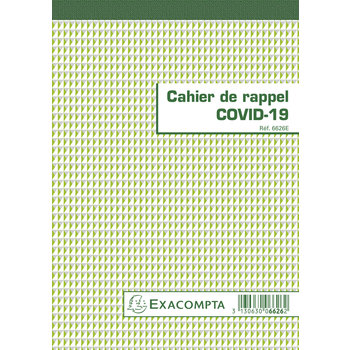 EXACOMPTA Cahier Rappel Covid-19