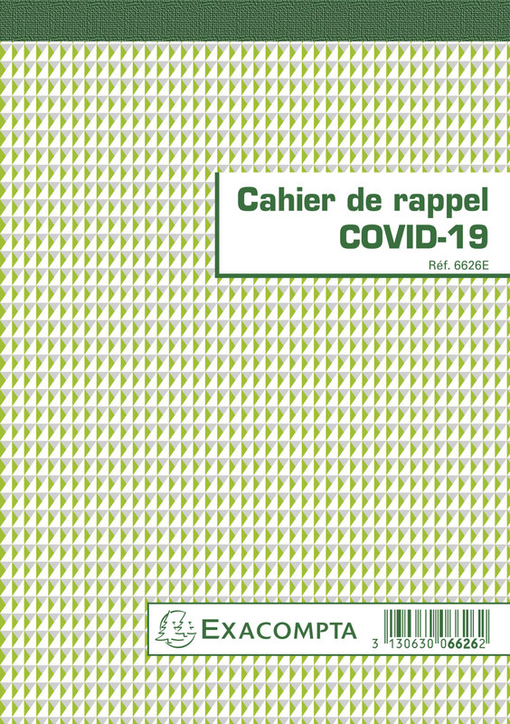 EXACOMPTA Cahier Rappel Covid-19