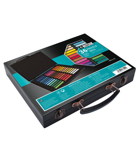 Coffret de 24 Pastel Couleurs assorties - Papeterie Michel