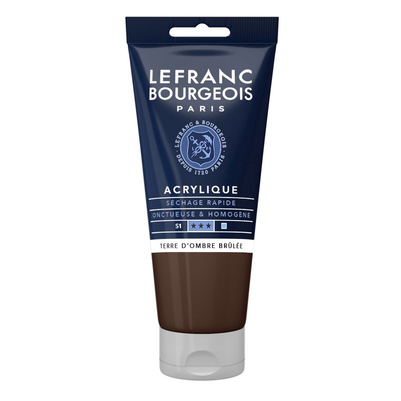 LEFRANC BOURGEOIS Fine Acrylic 80Ml Tube Burnt Earth