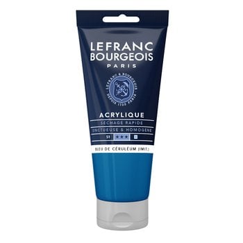 LEFRANC BOURGEOIS Acrylic Fine 80Ml Cerulean Blue Tube (Imit.)