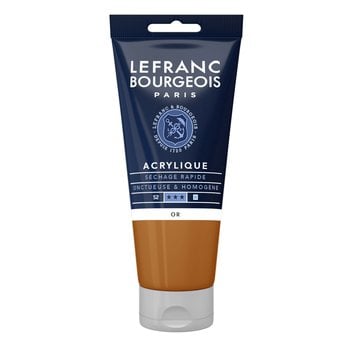 LEFRANC BOURGEOIS Acrylic Fine 80Ml Gold Tube