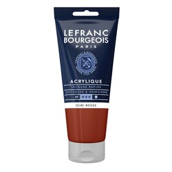 LEFRANC BOURGEOIS Acrylique fine 80ml tube Ocre rouge
