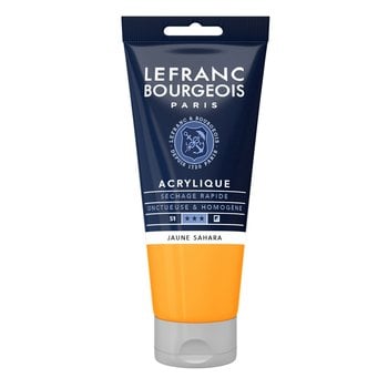 LEFRANC BOURGEOIS Acrylic Fine 80Ml Tube Yellow Sahara