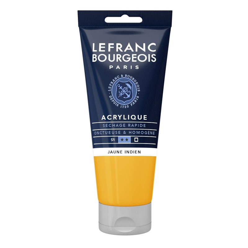 LEFRANC BOURGEOIS Acrylique fine 80ml tube Jaune indien