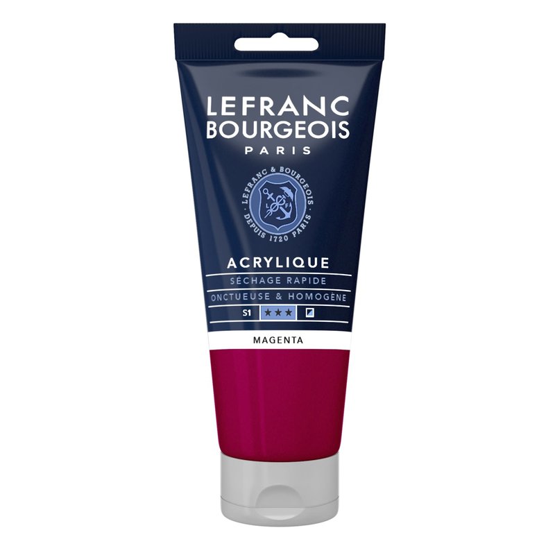 LEFRANC BOURGEOIS Acrylique fine 80ml tube Magenta