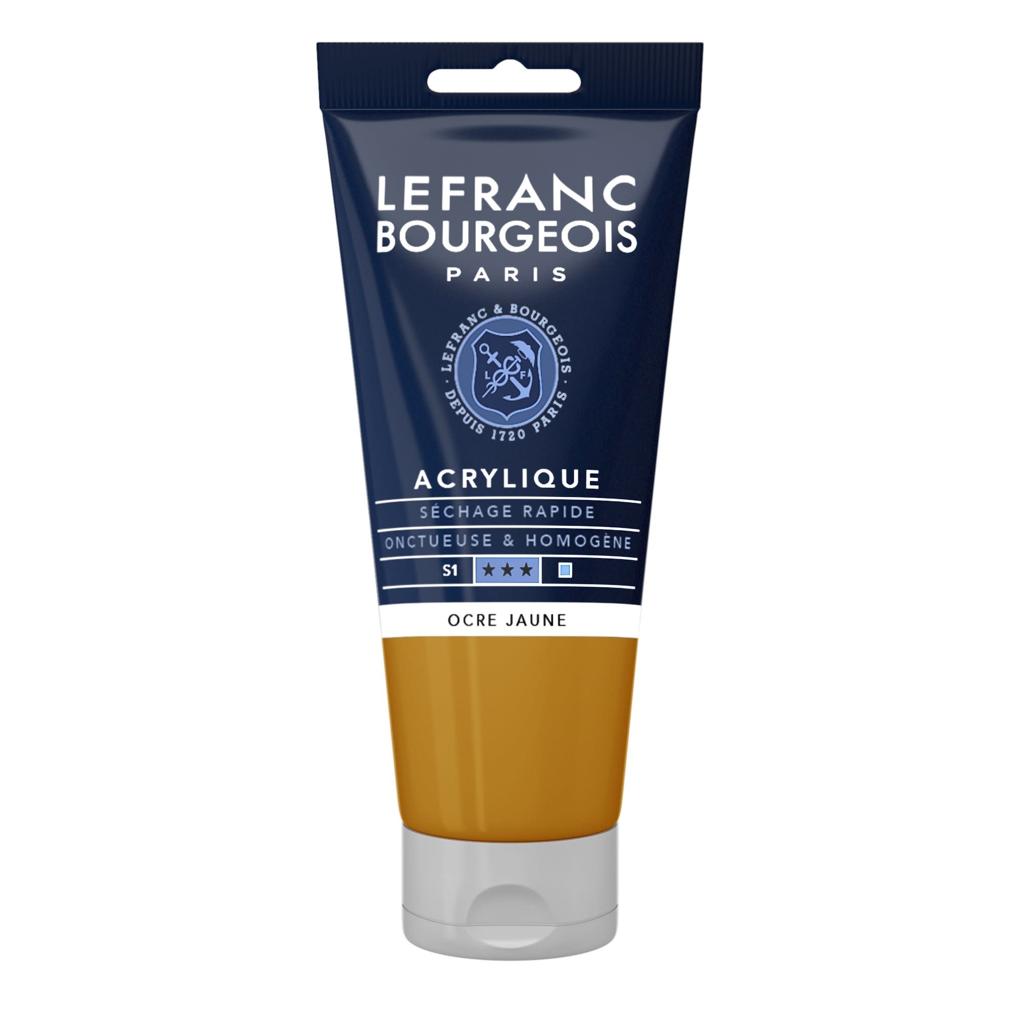 LEFRANC BOURGEOIS Acrylique fine 80ml tube Ocre jaune